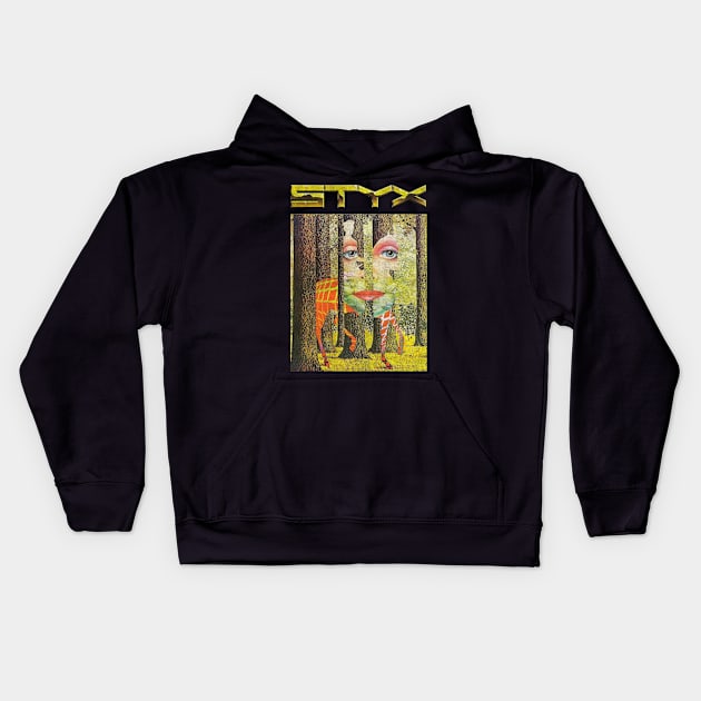 Styx Band Tour 2018-2019 Kids Hoodie by KevinPower Art